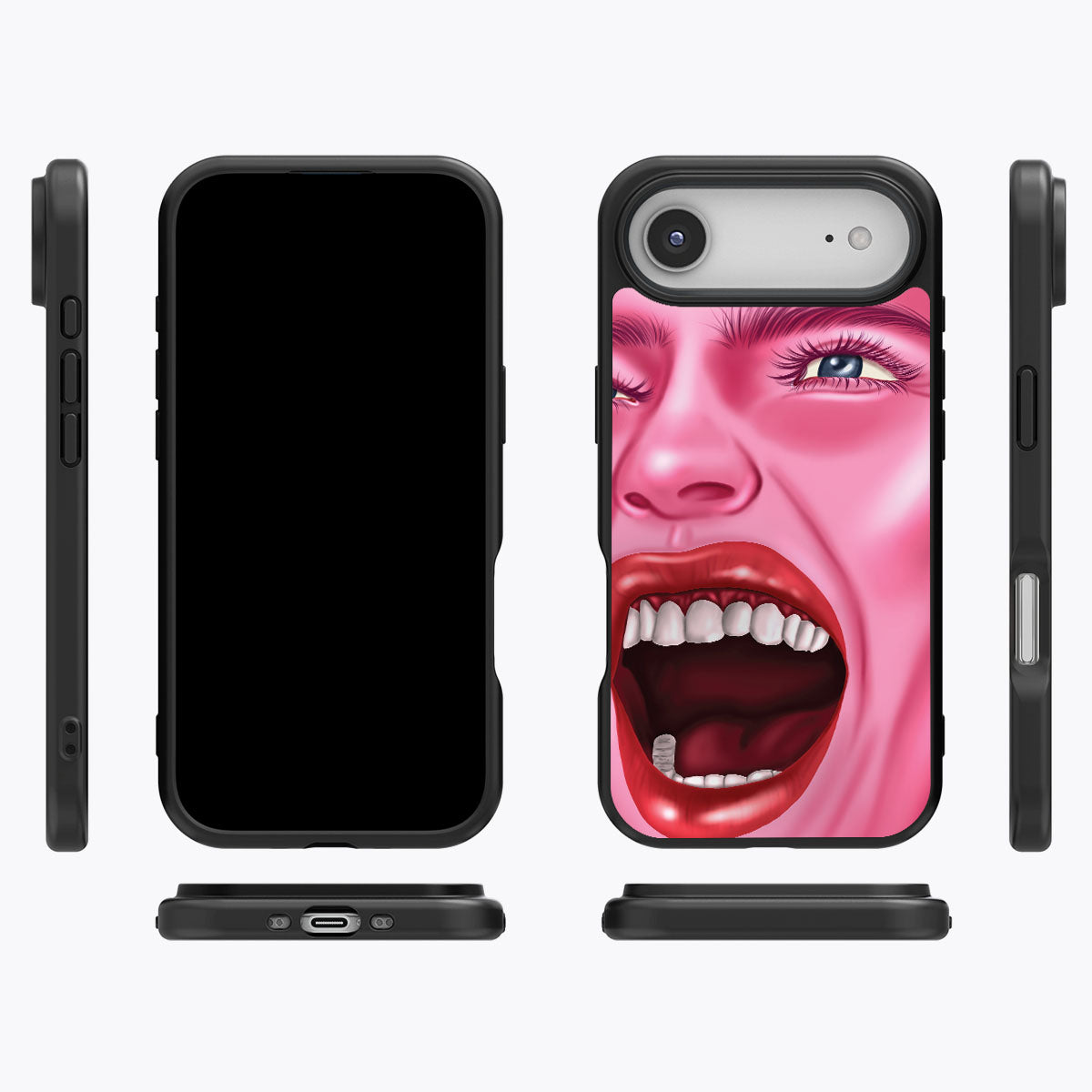Pink Rage - iPhone 17 Air Case #case type_core (magsafe), #case type_core (non magsafe)