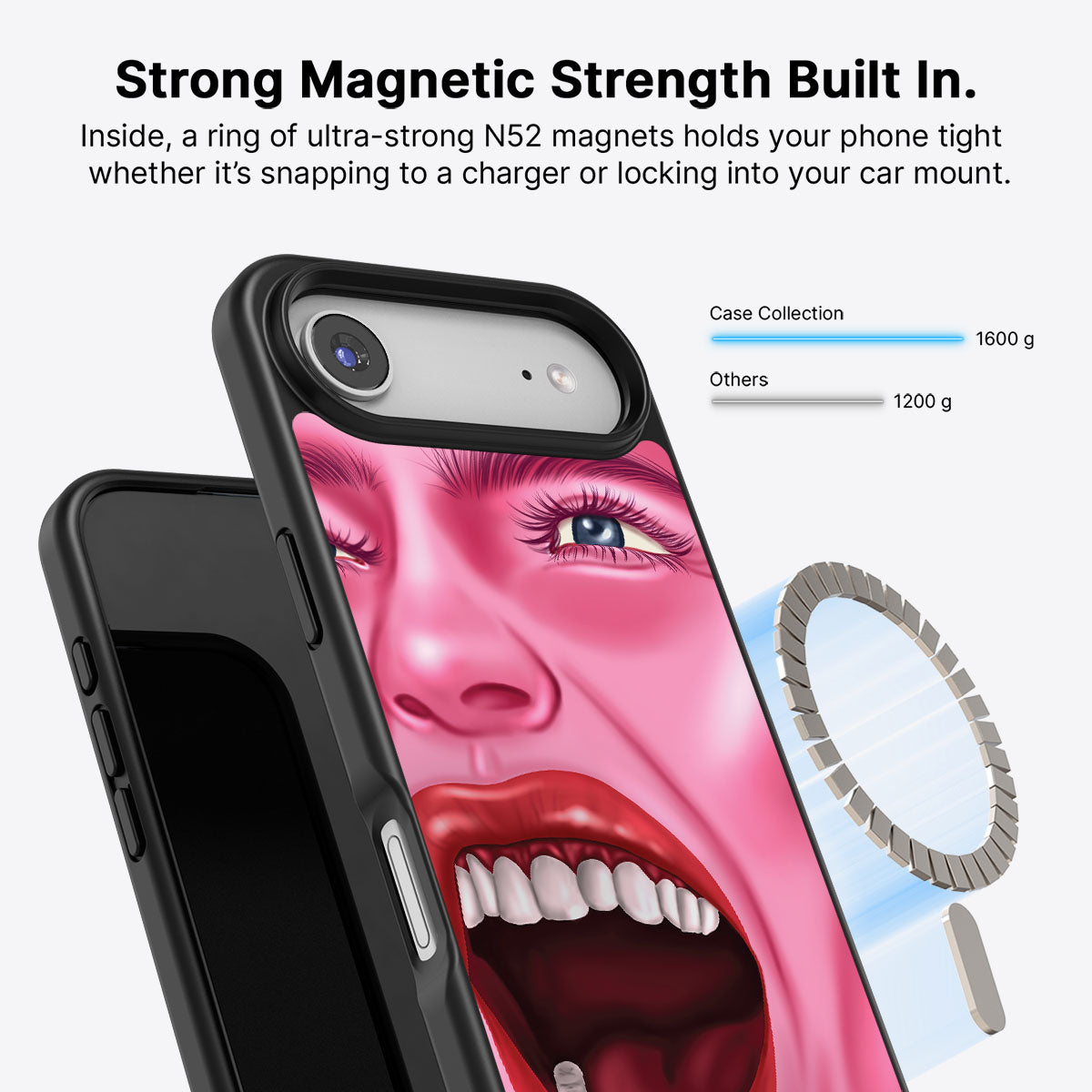 Pink Rage - iPhone 17 Air Case #case type_core (magsafe)