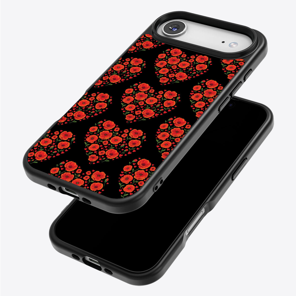 Poppy Heart - iPhone 17 Air Case #case type_core (magsafe), #case type_core (non magsafe)