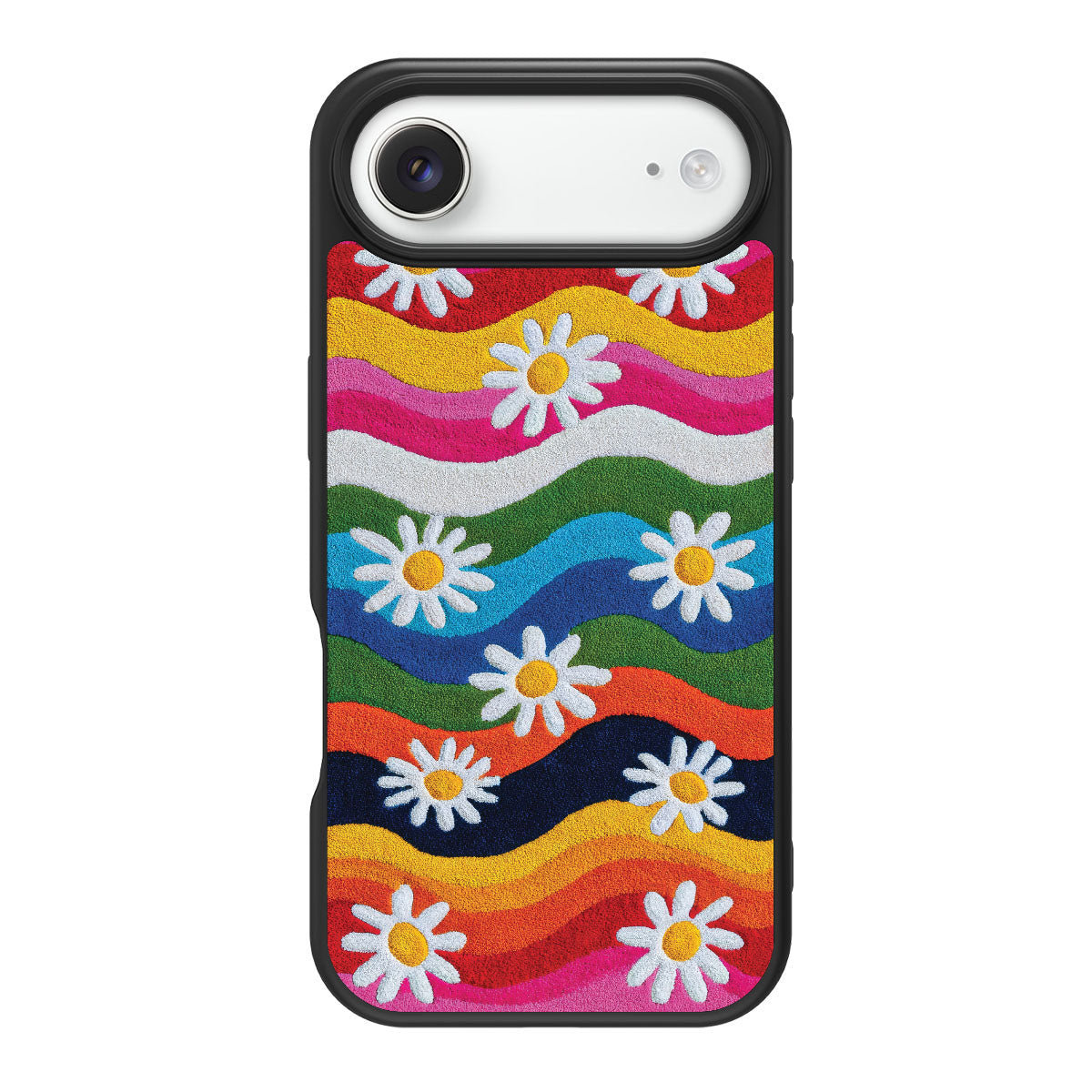 iPhone Air Case with MagSafe – Rainbow Daisy