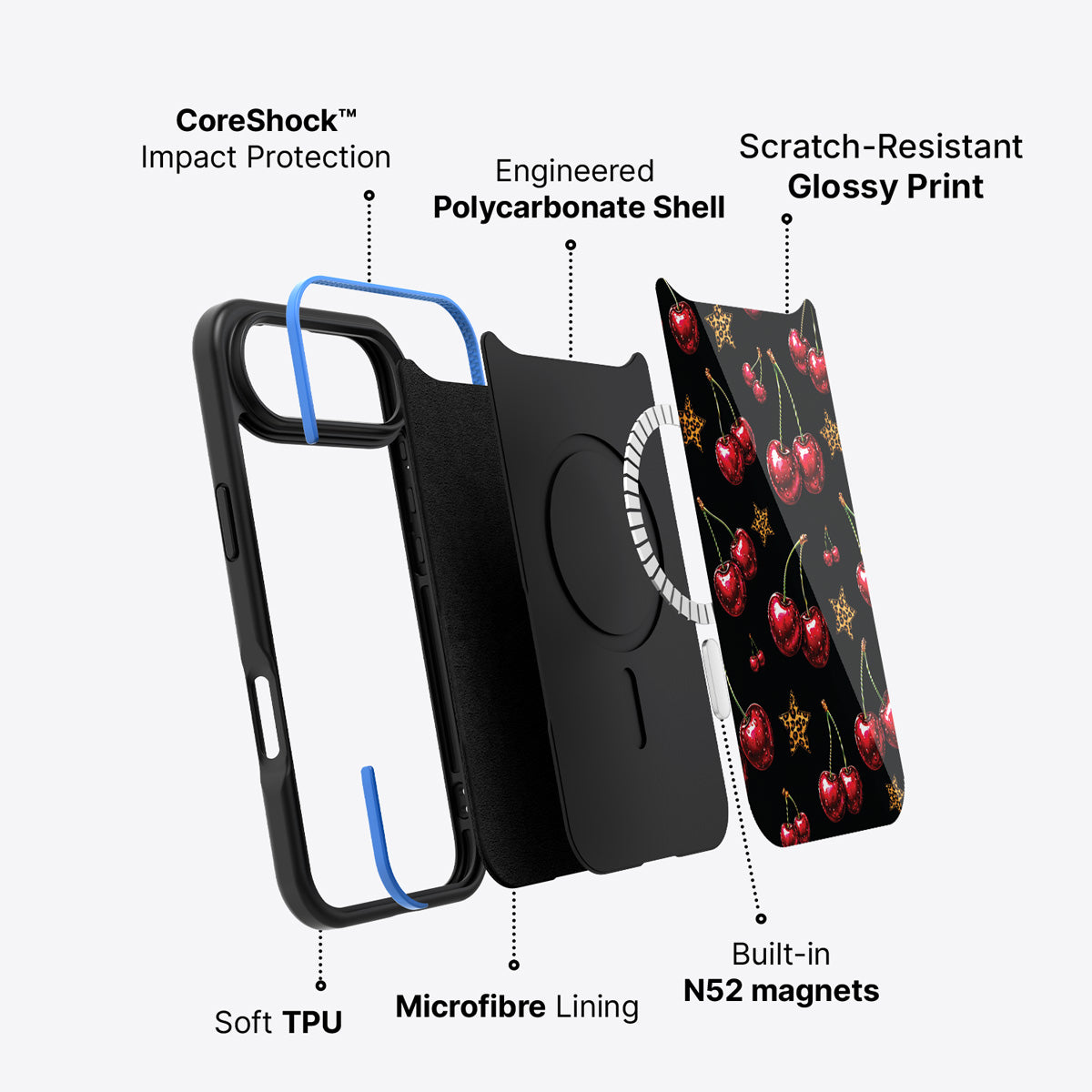 iPhone Air case construction – Rebel Cherry phone case
