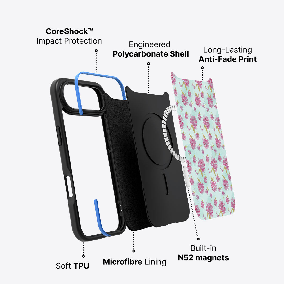 Rose Showers - iPhone 17 Air Case #case type_core (magsafe)