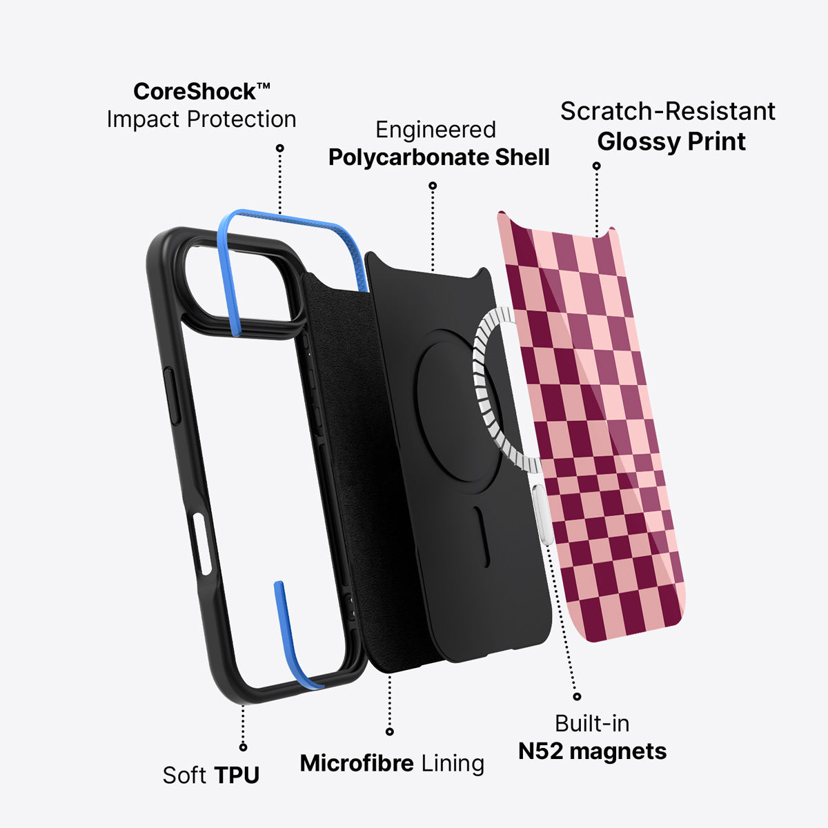 iPhone Air case construction – Rouge Board phone case