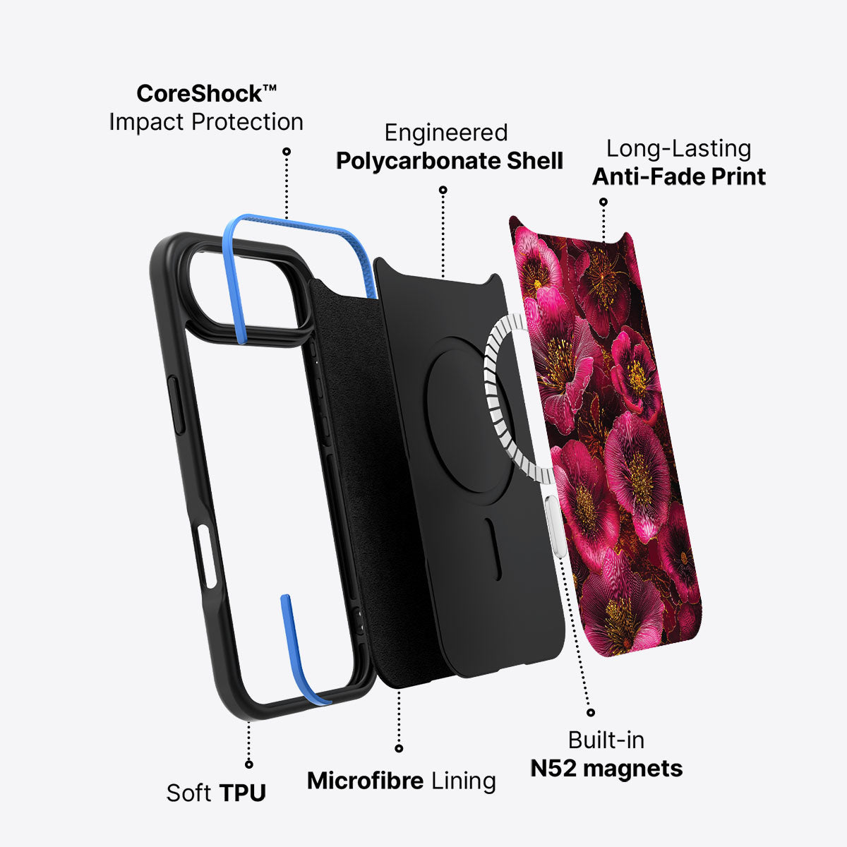 iPhone Air Case with MagSafe – Ruby Flora