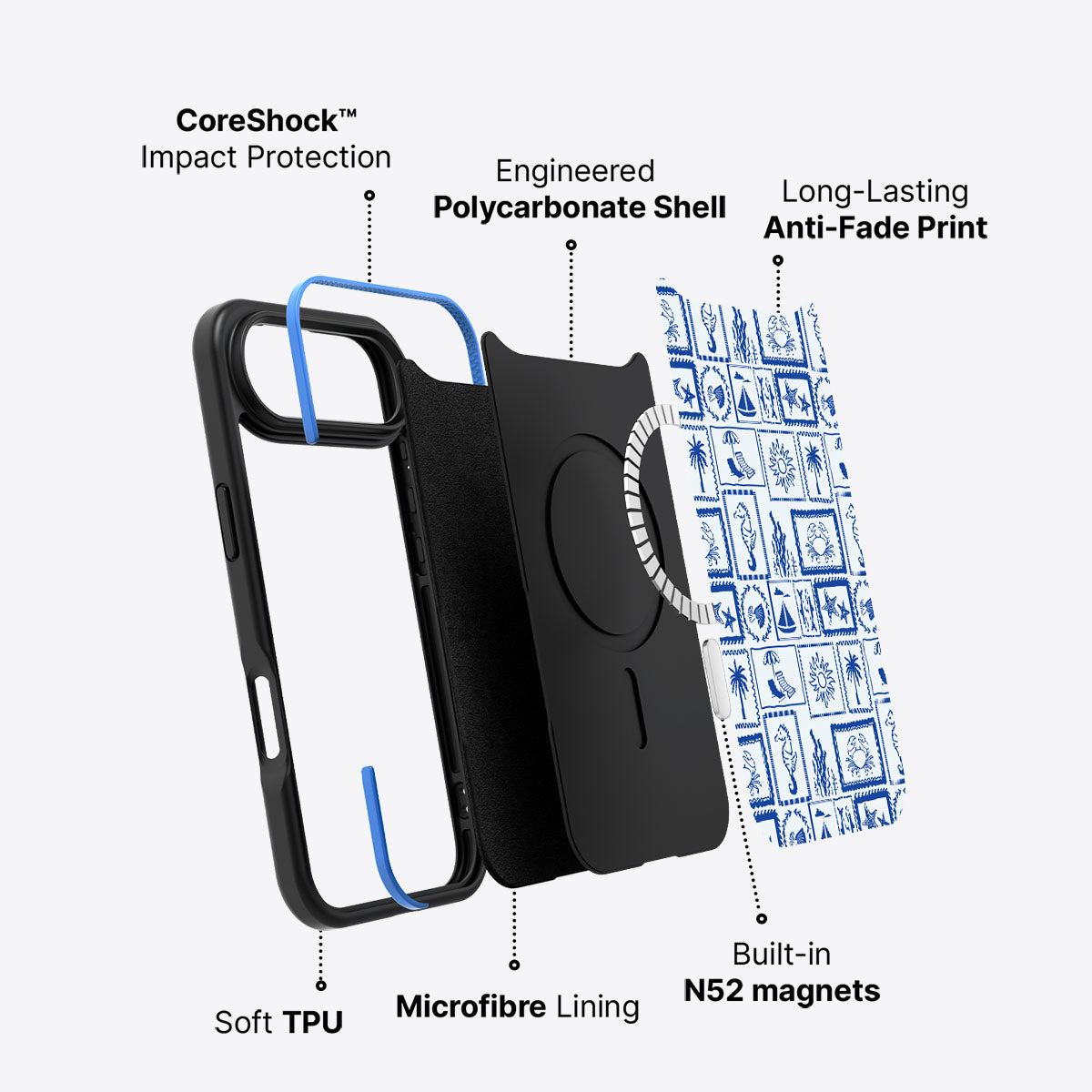 Seaside Sketches - iPhone 17 Air Case #case type_core (magsafe)