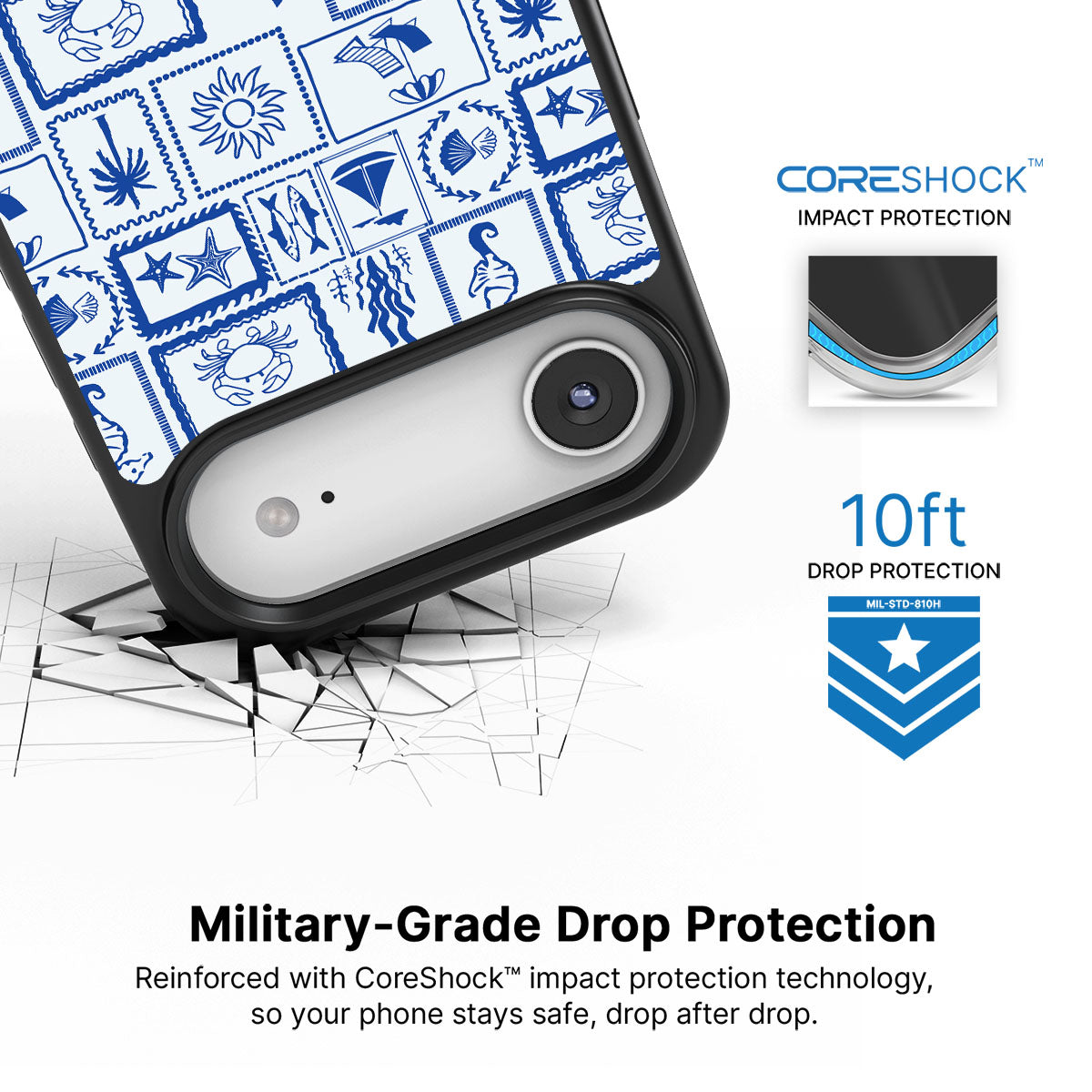 Seaside Sketches - iPhone 17 Air Case #case type_core (magsafe), #case type_core (non magsafe)