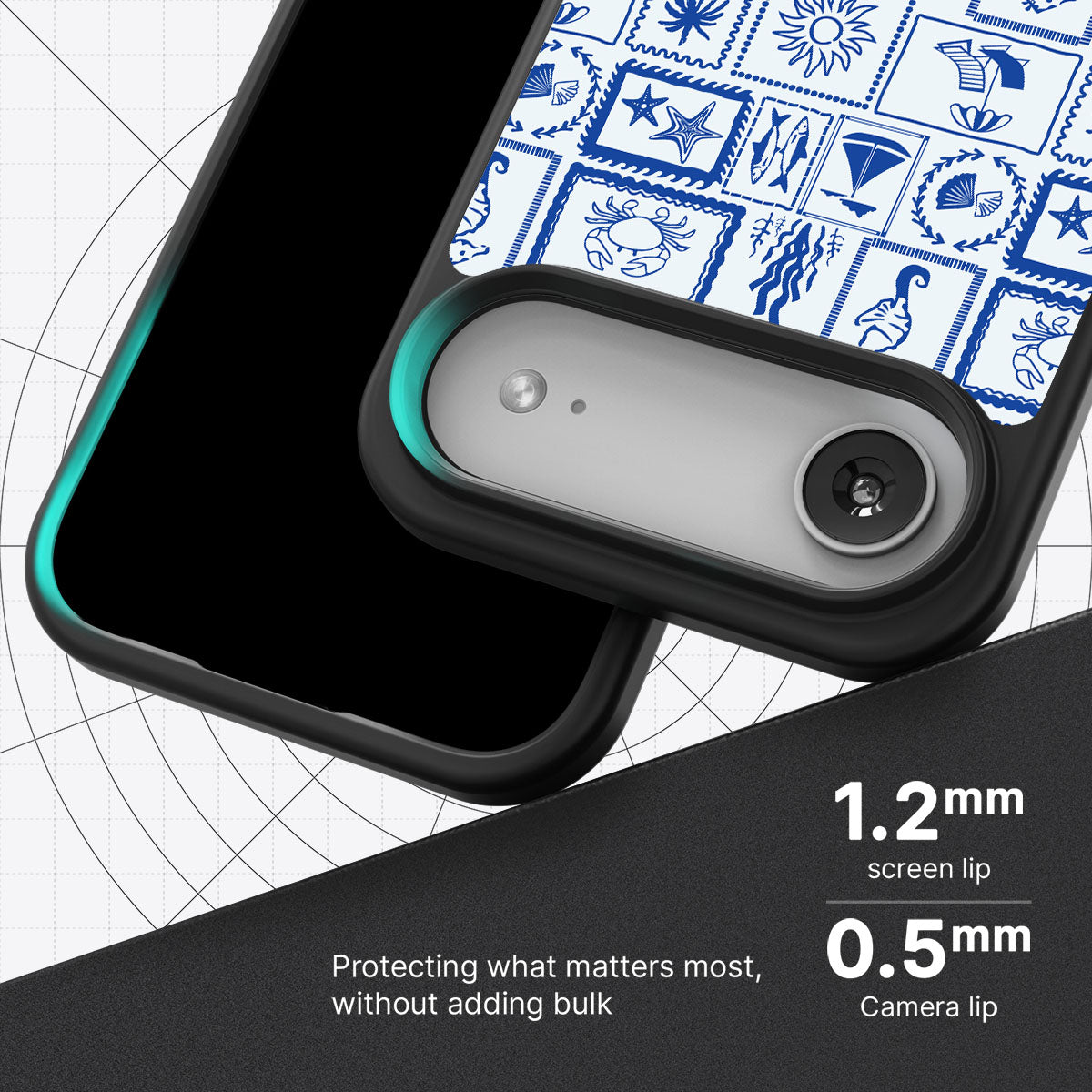 Seaside Sketches - iPhone 17 Air Case #case type_core (magsafe), #case type_core (non magsafe)