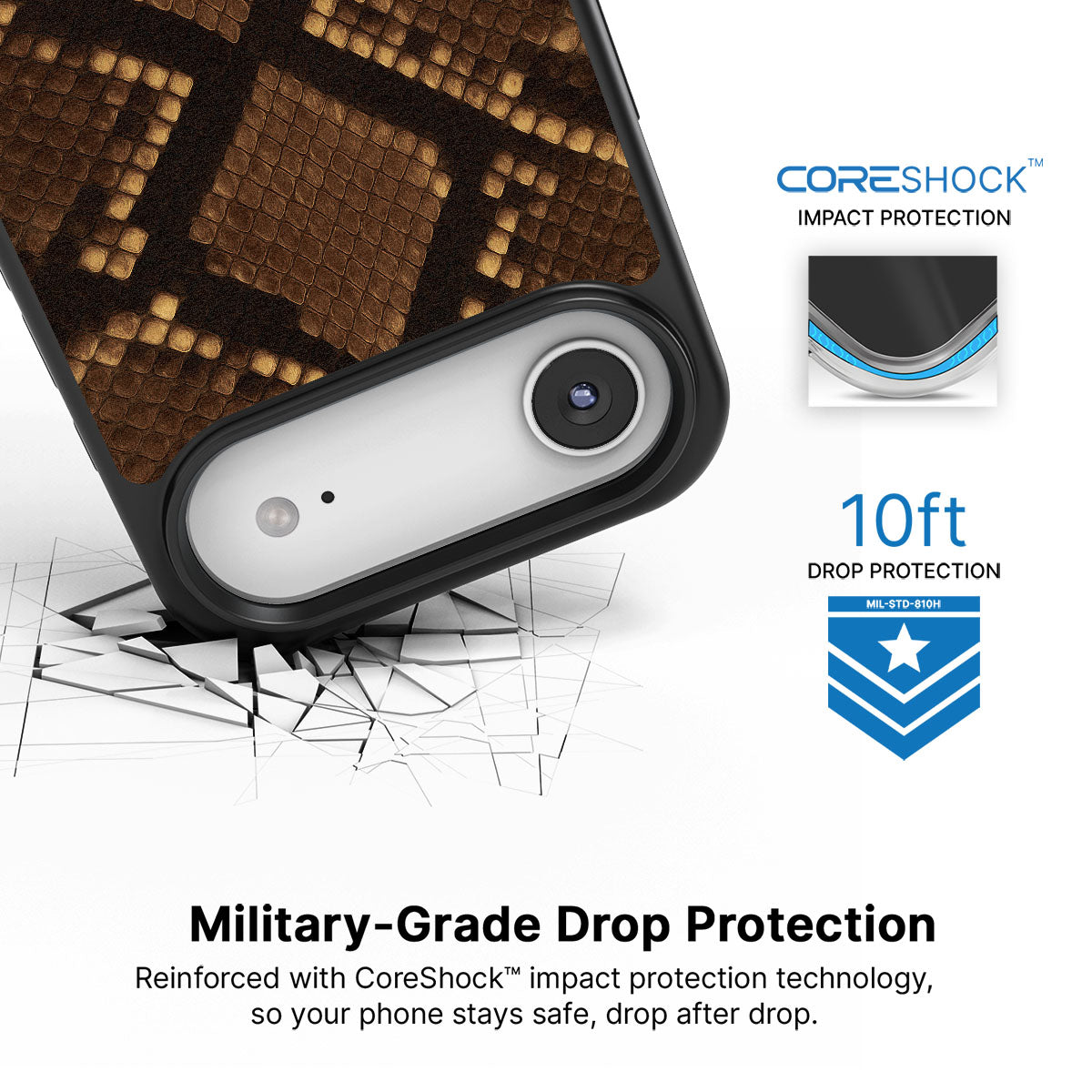 Sepia Snake - iPhone 17 Air Case  #case type_core (magsafe), #case type_core (non magsafe)