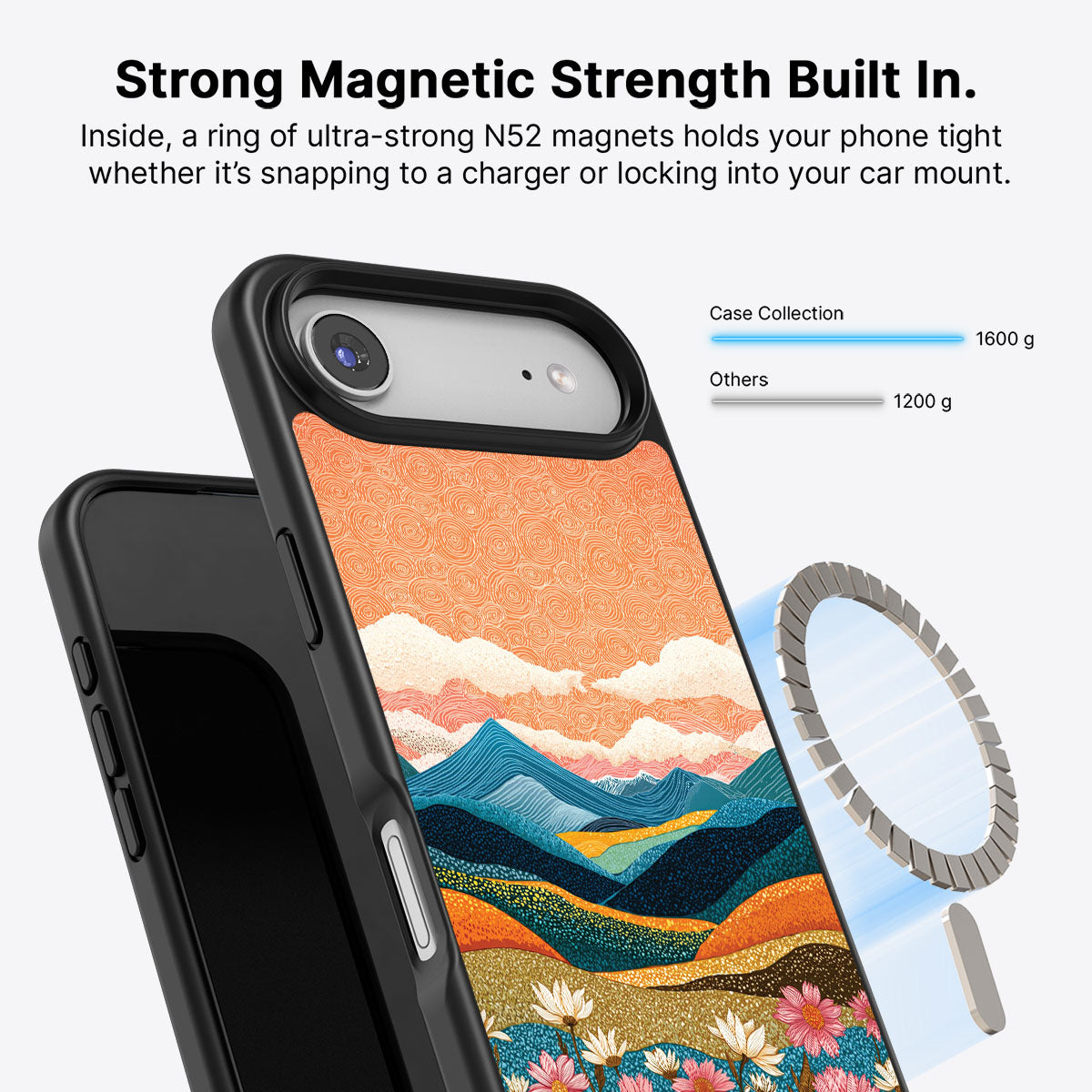 Sunset Designer iPhone Air Case – Soft Horizon | MagSafe