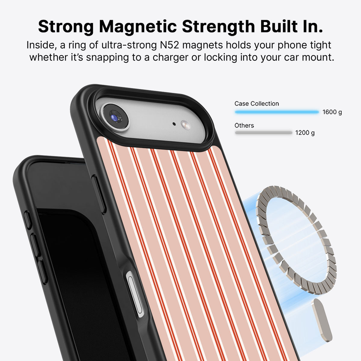 Vermillion Streak - iPhone 17 Air Case #case type_core (magsafe)