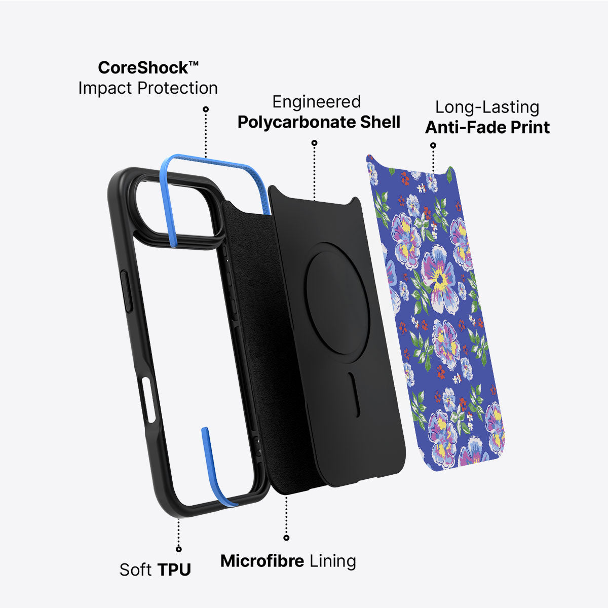 Wild Ditsy - iPhone 17 Air Case #case type_core (non magsafe)