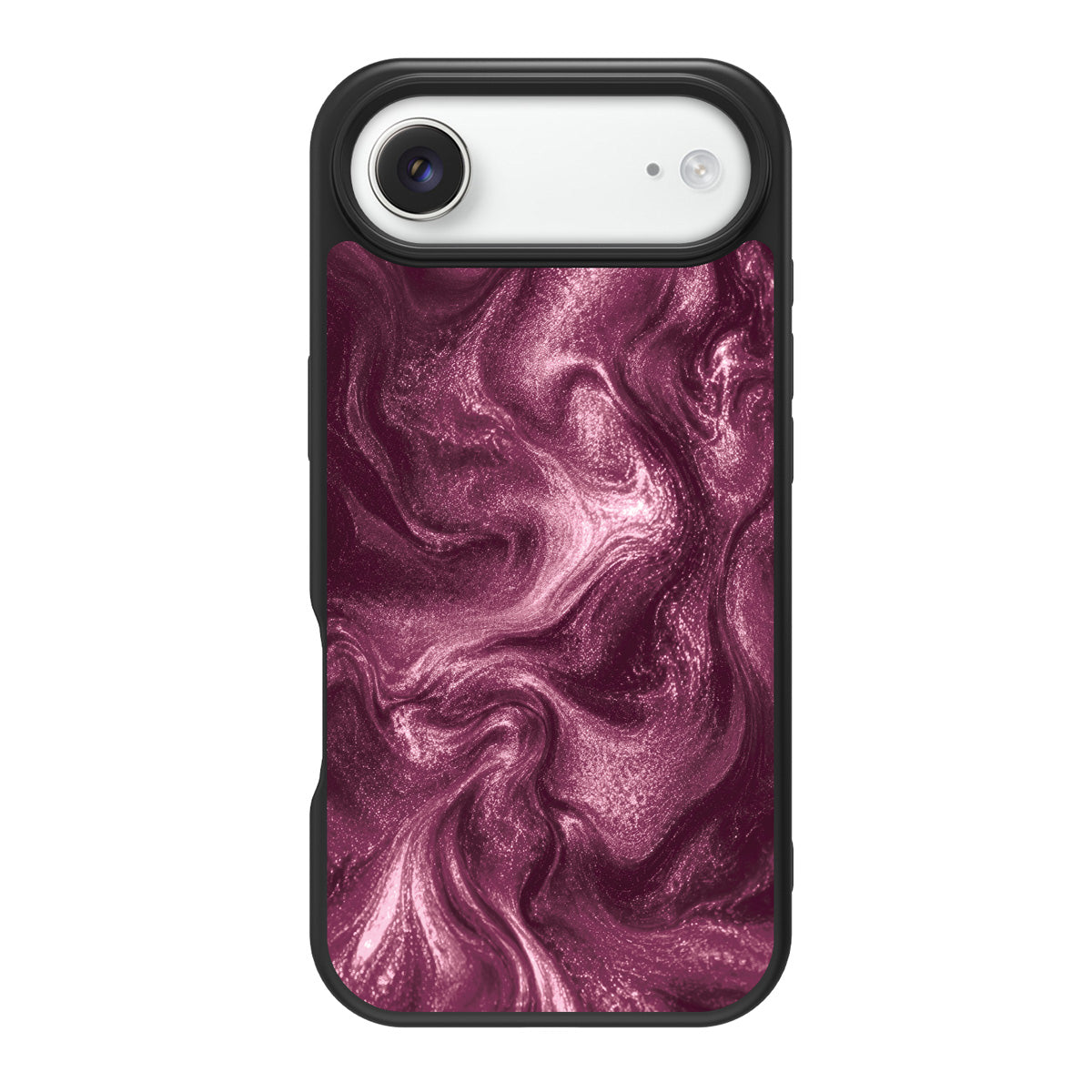 Wine Shimmer design back view – iPhone Air case