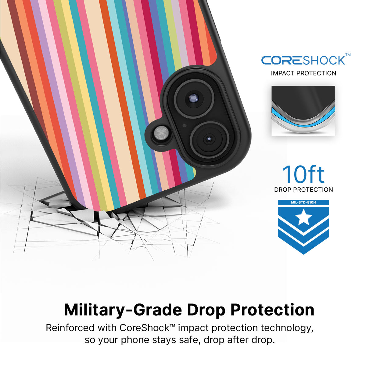 Candy Stripe - iPhone 17 Case #case type_core (magsafe), #case type_core (non magsafe)