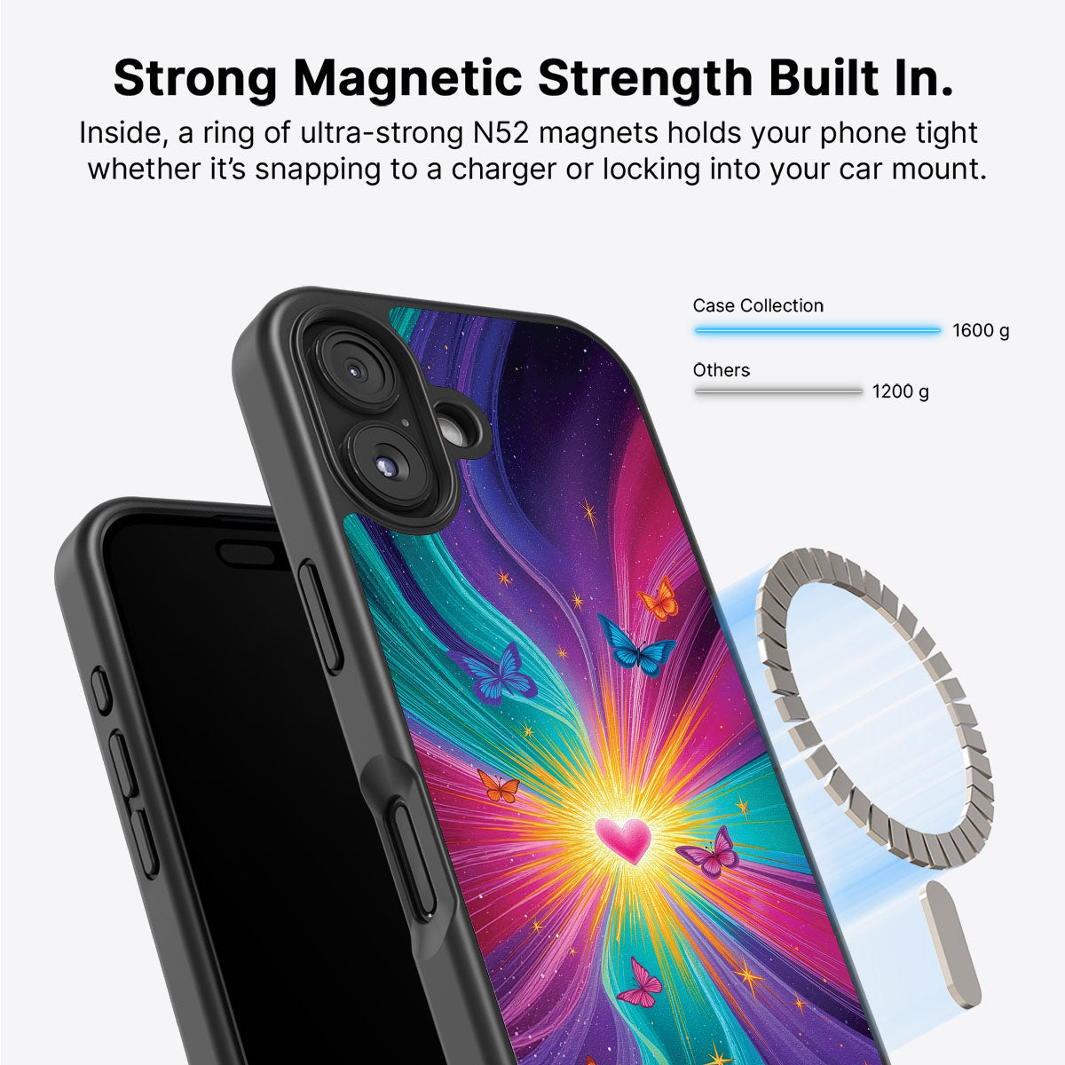Galaxy Designer iPhone 17 Case – Cosmic Aura | MagSafe