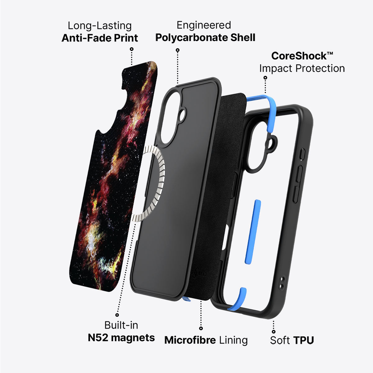 Cosmic Flare - iPhone 17 Case #case type_core (magsafe)