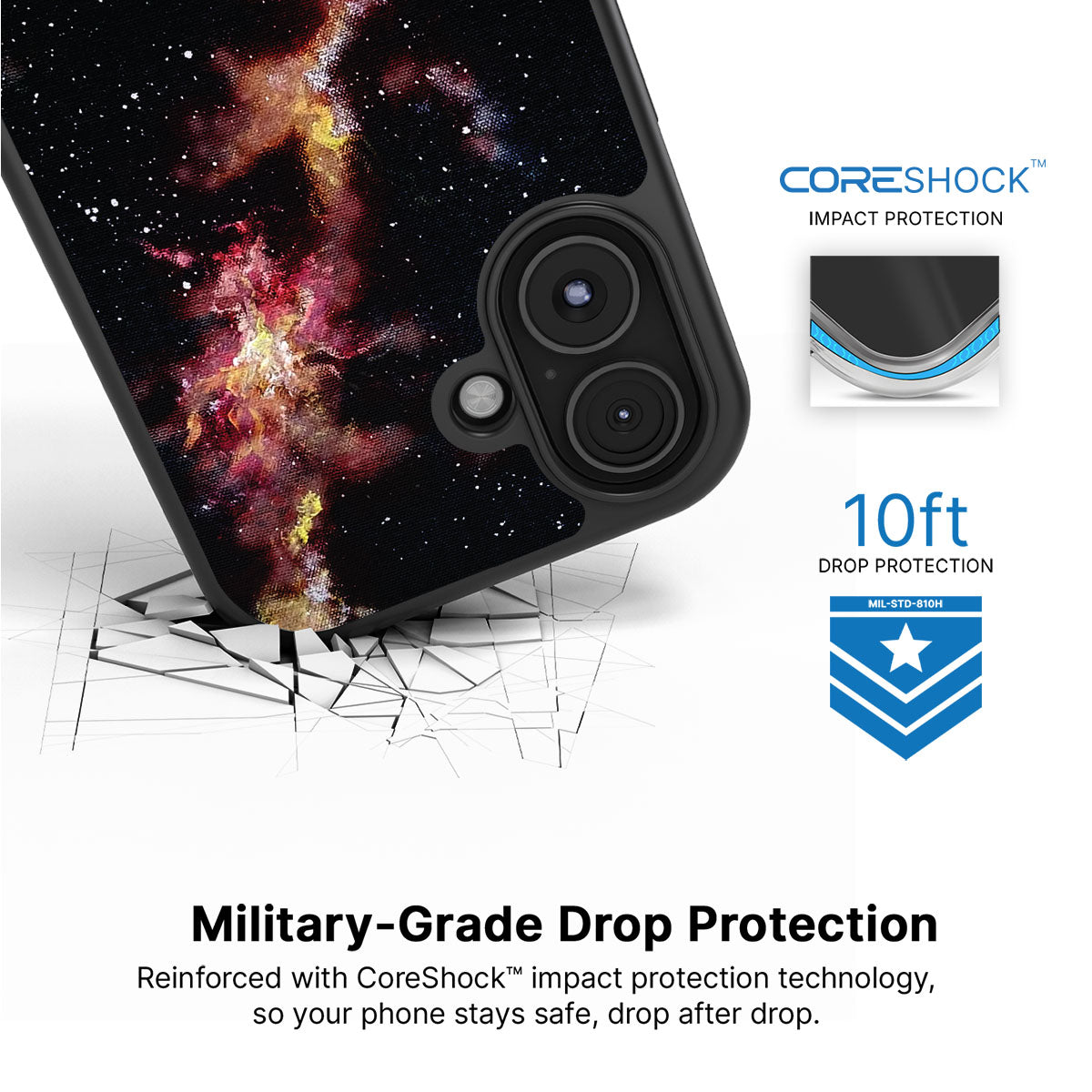 Cosmic Flare - iPhone 17 Case #case type_core (magsafe), #case type_core (non magsafe)