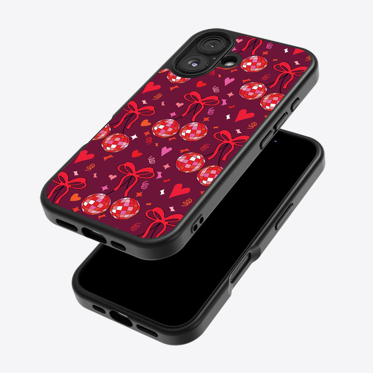 Disco Cherries - iPhone 17 Case #case type_core (magsafe), #case type_core (non magsafe)