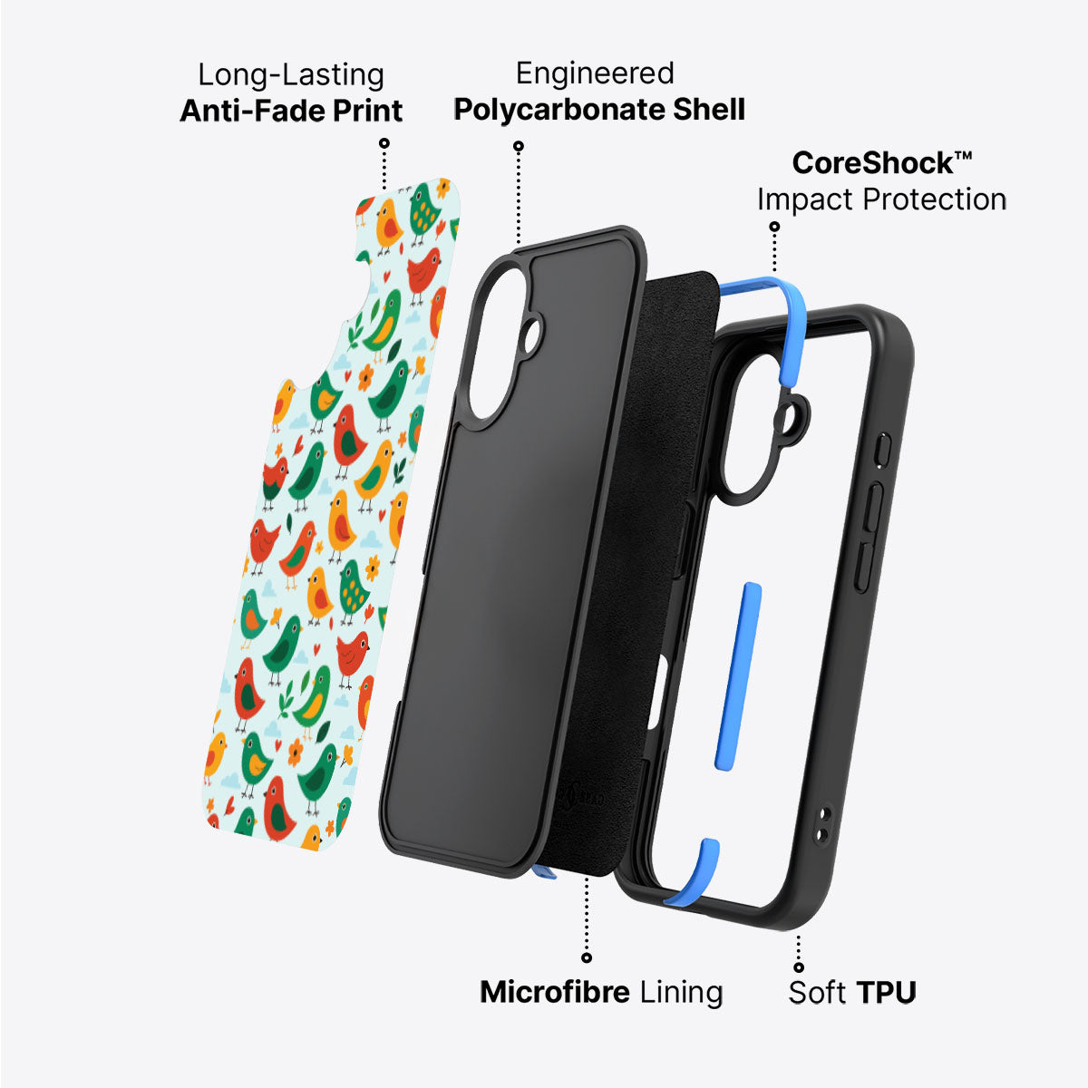 Feathered Friends - iPhone 17 Case #case type_core (non magsafe)