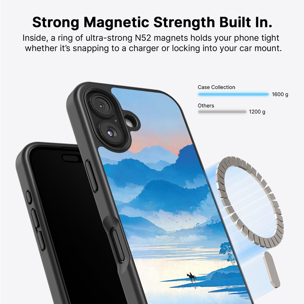 iPhone 17 MagSafe case – Globe Trotter design