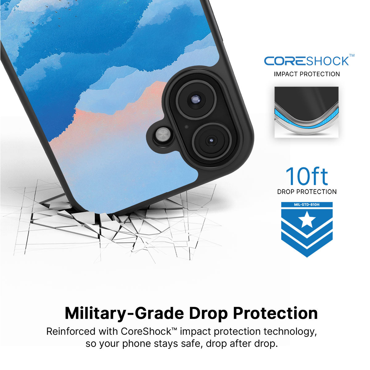 Globe Trotter iPhone 17 case with drop protection