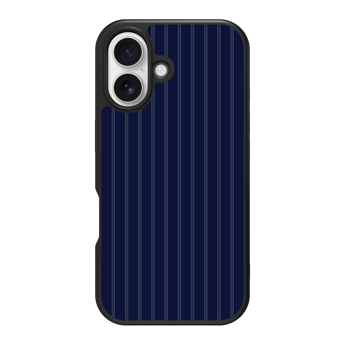 Ink Pinstripe design back view – iPhone 17 case