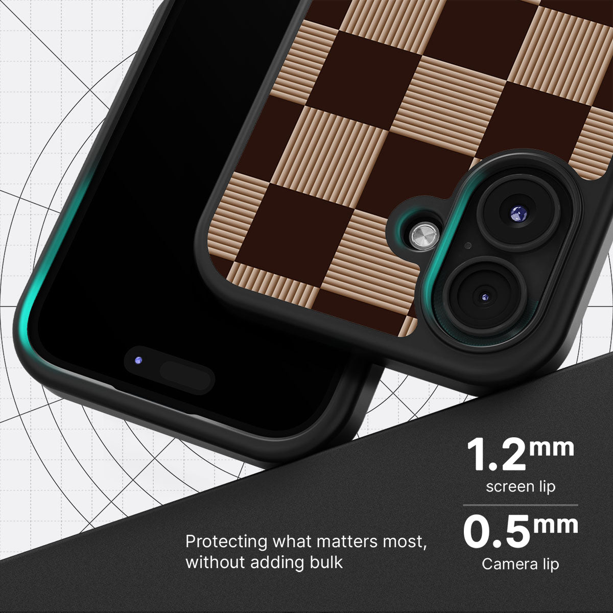 Latte Check - iPhone 17 Case  #case type_core (magsafe), #case type_core (non magsafe)