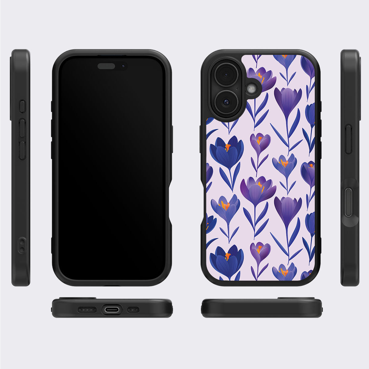 Midnight Crocus - iPhone 17 Case #case type_core (magsafe), #case type_core (non magsafe)