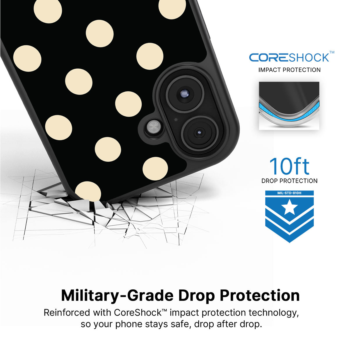 Noir Cream - iPhone 17 Case #case type_core (magsafe), #case type_core (non magsafe)