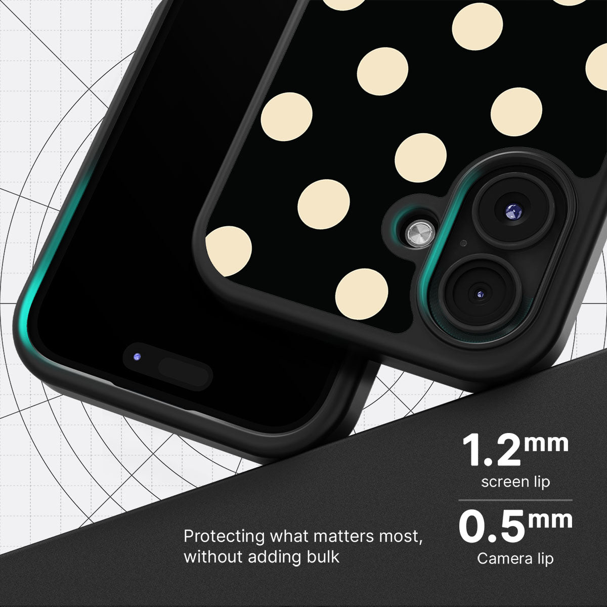 Noir Cream - iPhone 17 Case #case type_core (magsafe), #case type_core (non magsafe)