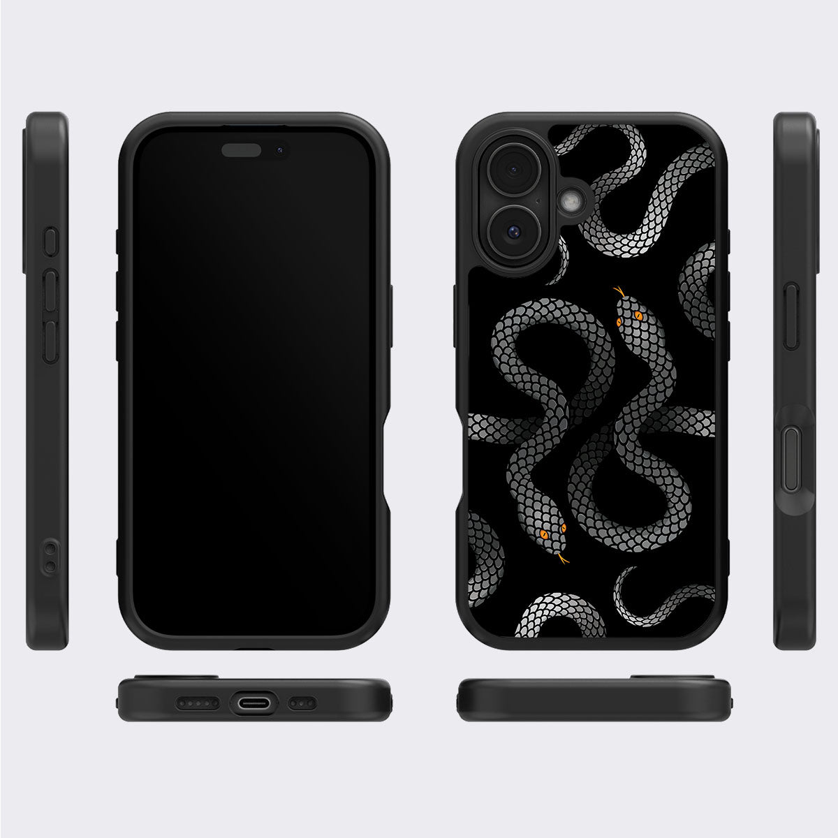 Noir Serpent - iPhone 17 Case #case type_core (magsafe), #case type_core (non magsafe)