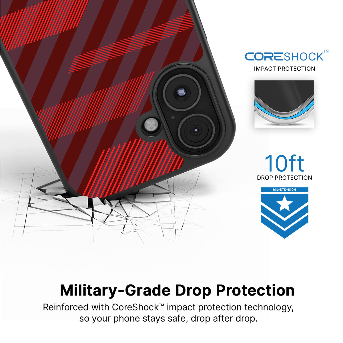 Orange Twill Play - iPhone 17 Case #case type_core (magsafe), #case type_core (non magsafe)