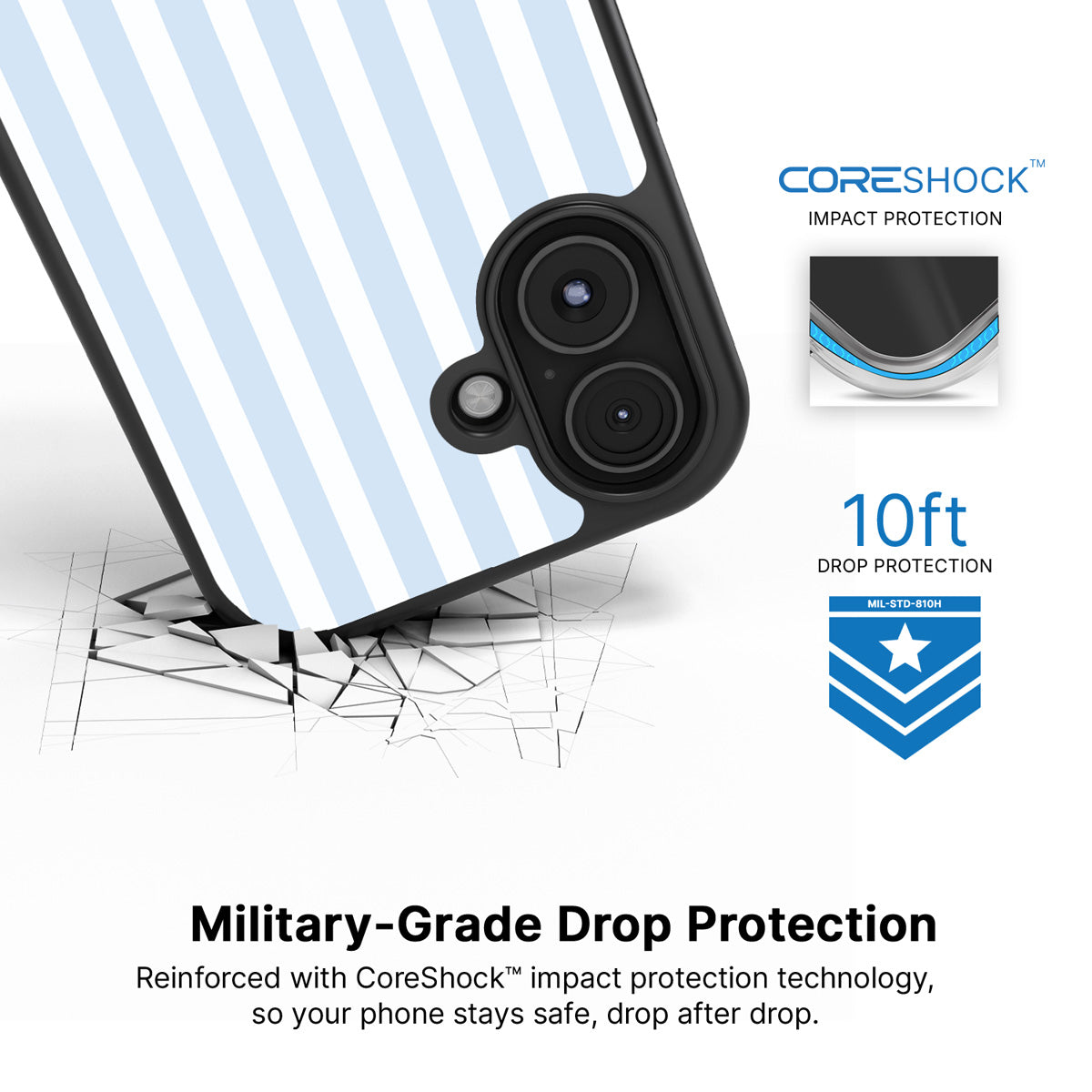 Riviera iPhone 17 case with drop protection