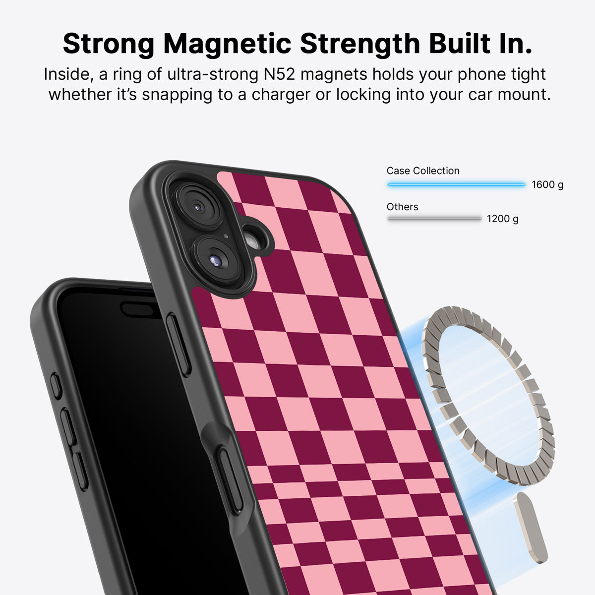 iPhone 17 MagSafe case – Rouge Board design