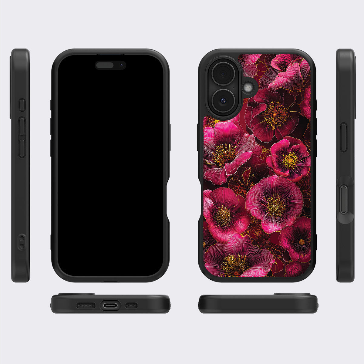 iPhone 17 Case with MagSafe – Ruby Flora