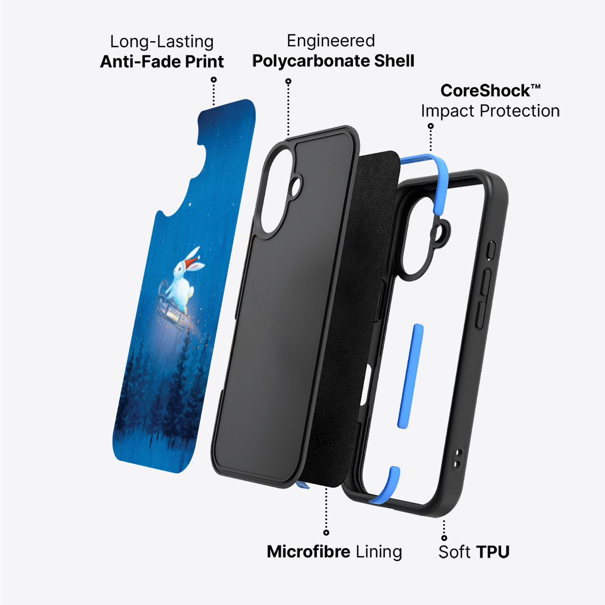 Santa Bunny - iPhone 17 Case #case type_core (non magsafe)