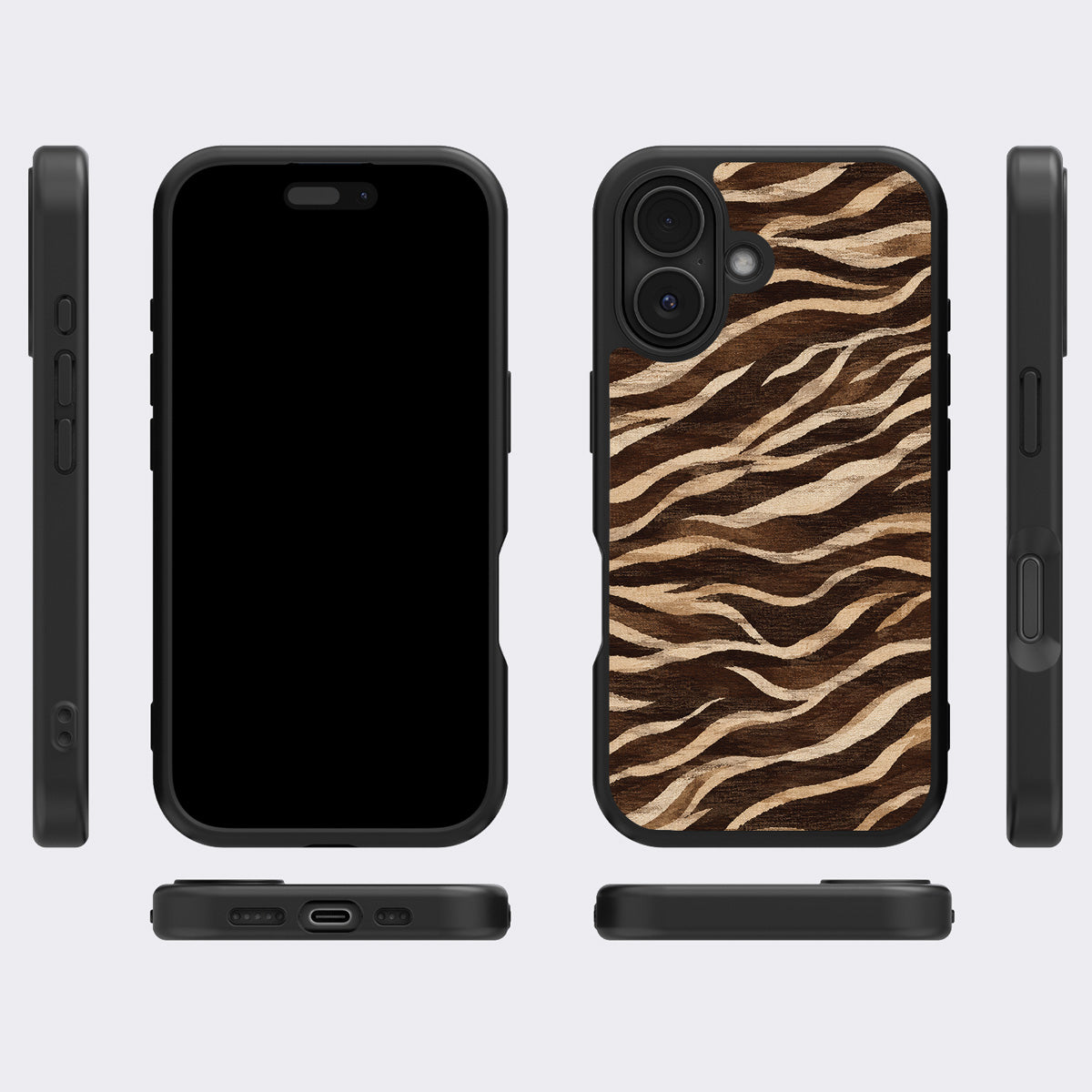 Savanna Silk iPhone 17 case cover – multi-angle view