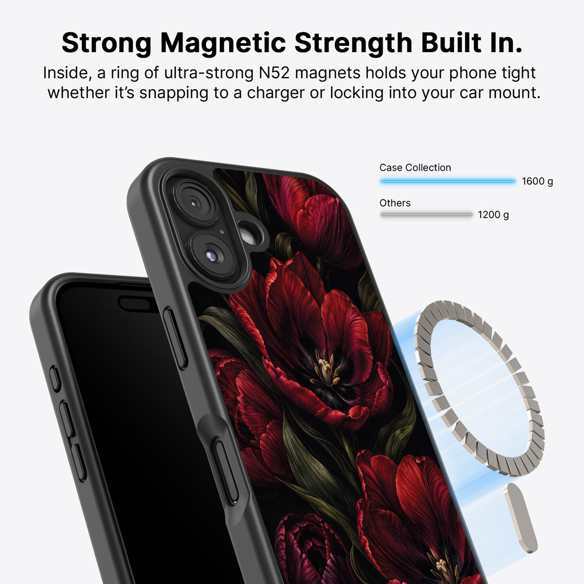 iPhone 17 MagSafe case – Scarlet Hour design