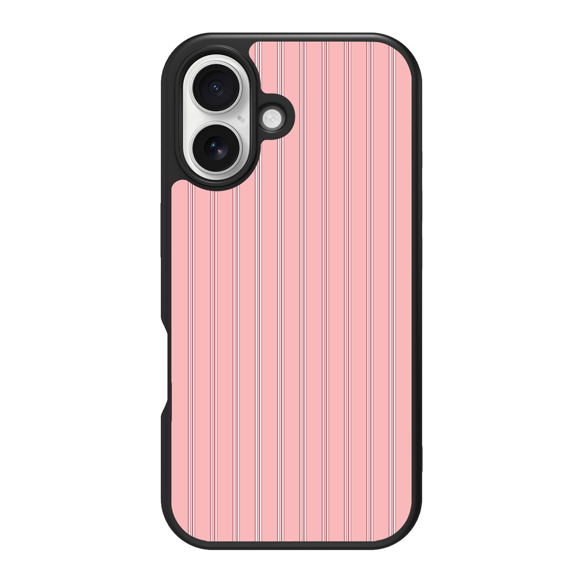 Sorbet Pinstripe design back view – iPhone 17 case