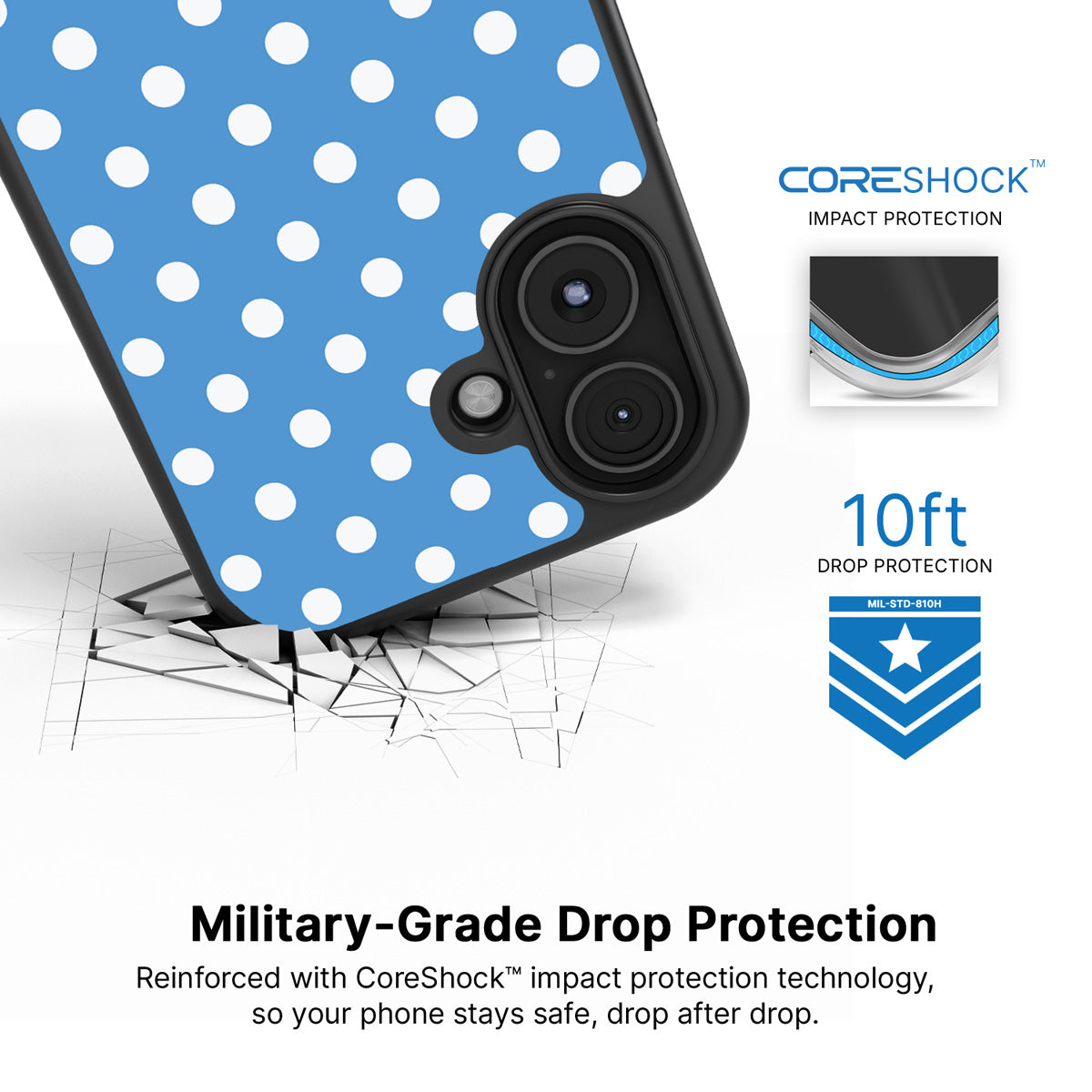 Summer Breeze iPhone 17 case with drop protection