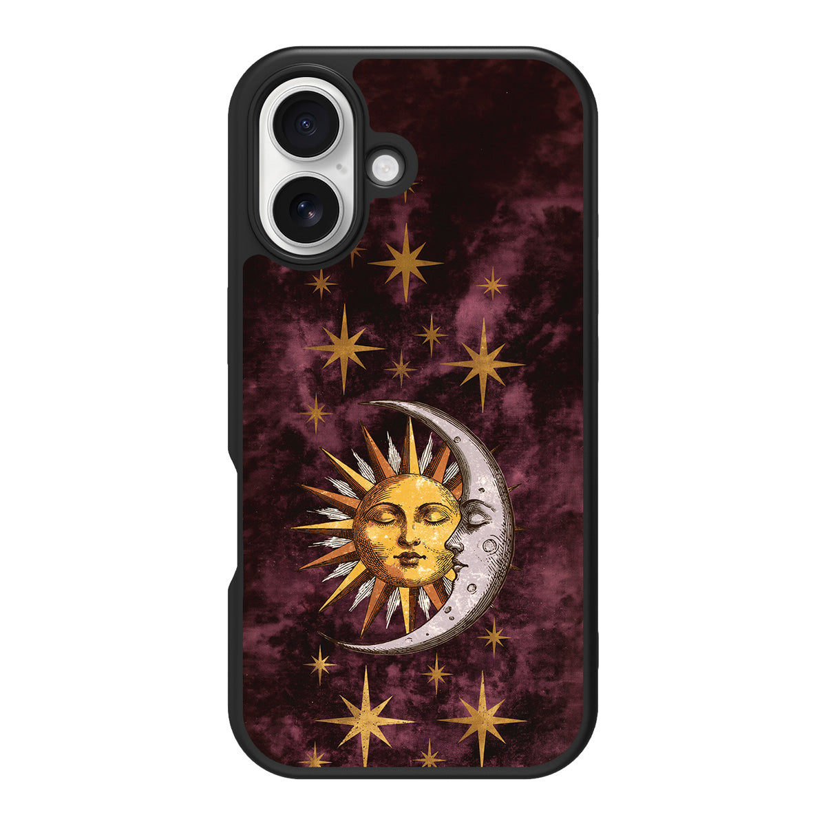 Sun and Moon design back view – iPhone 17 case