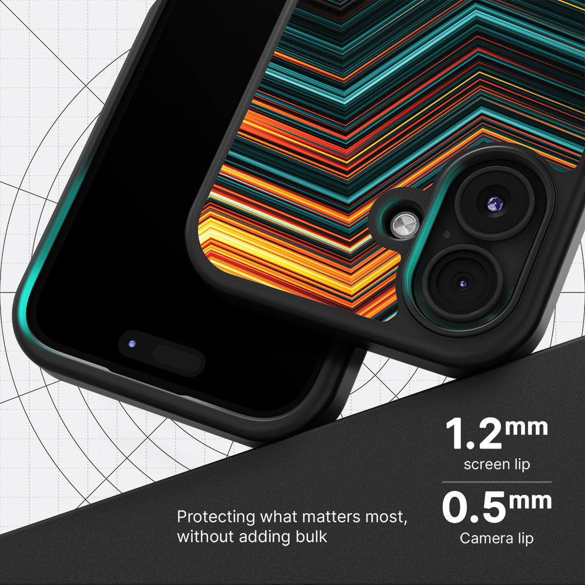 Techno Waves - iPhone 17 Case #case type_core (magsafe), #case type_core (non magsafe)