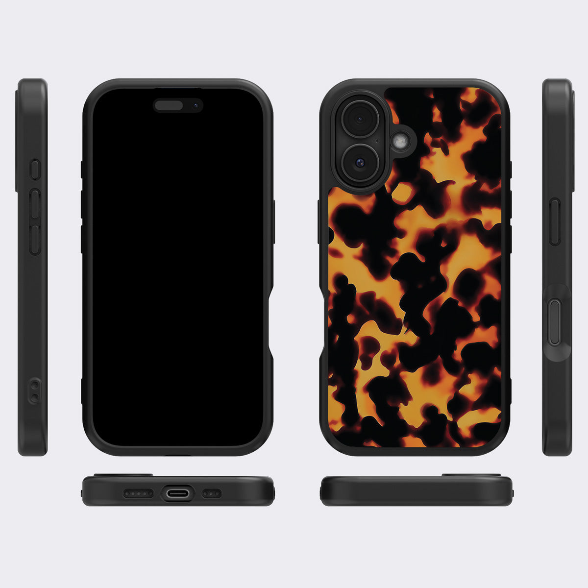 Animal Print Designer iPhone 17 Case – Tortoise Shell | MagSafe