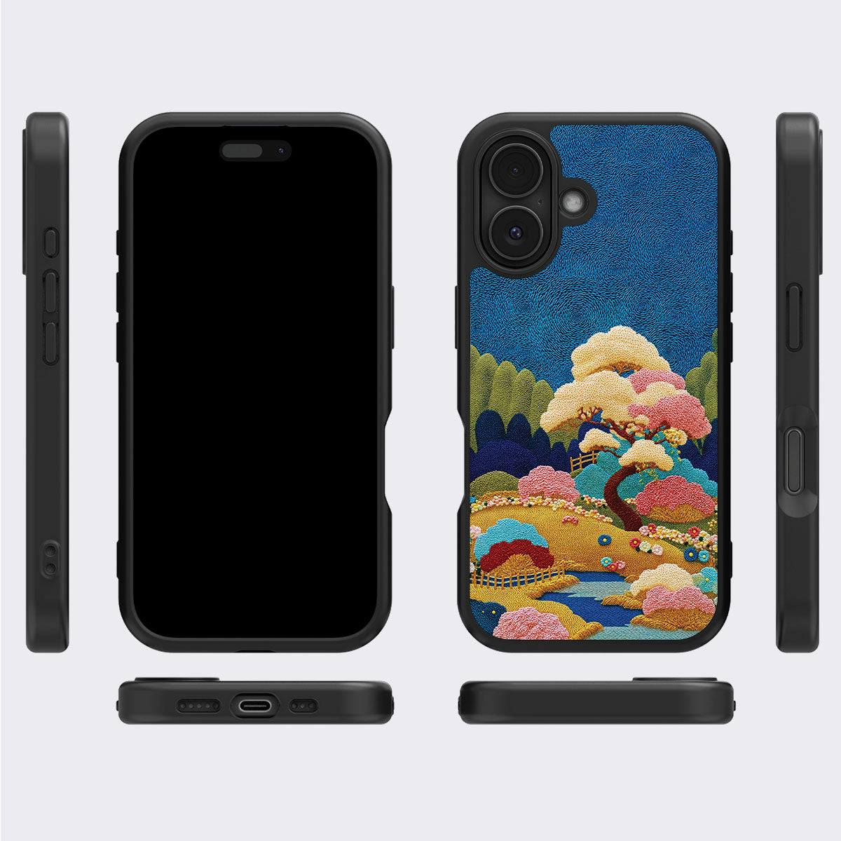 Japanese Art Designer iPhone 17 Case – Zen Garden | MagSafe