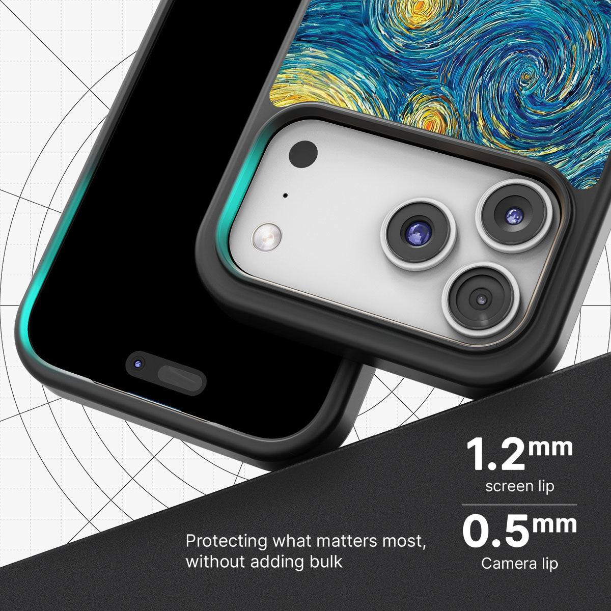 Astral Waves - iPhone 17 Pro Case #case type_core (magsafe), #case type_core (non magsafe)