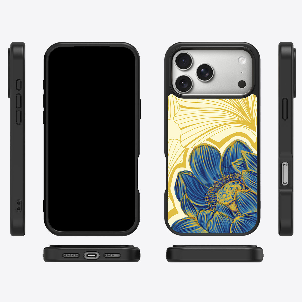 Blue Lotus - iPhone 17 Pro Case #case type_core (magsafe), #case type_core (non magsafe)