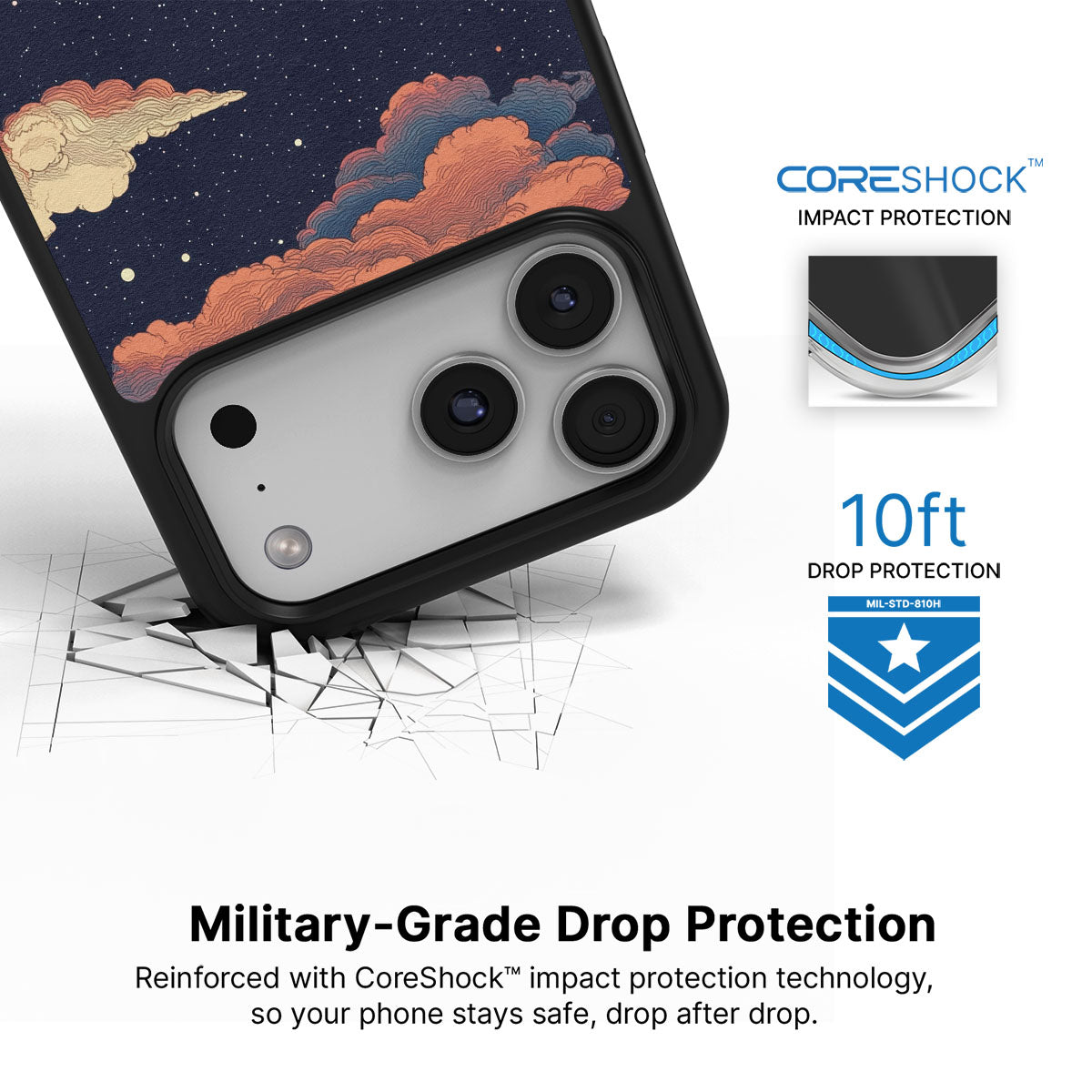 Blushed Moon - iPhone 17 Pro Case #case type_core (magsafe), #case type_core (non magsafe)