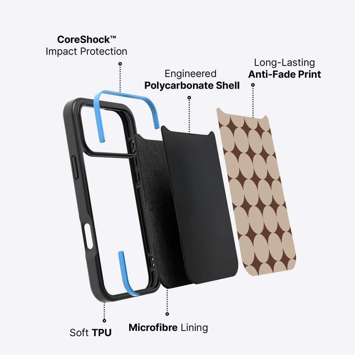 Caffe Latte - iPhone 17 Pro Case #case type_core (non magsafe)