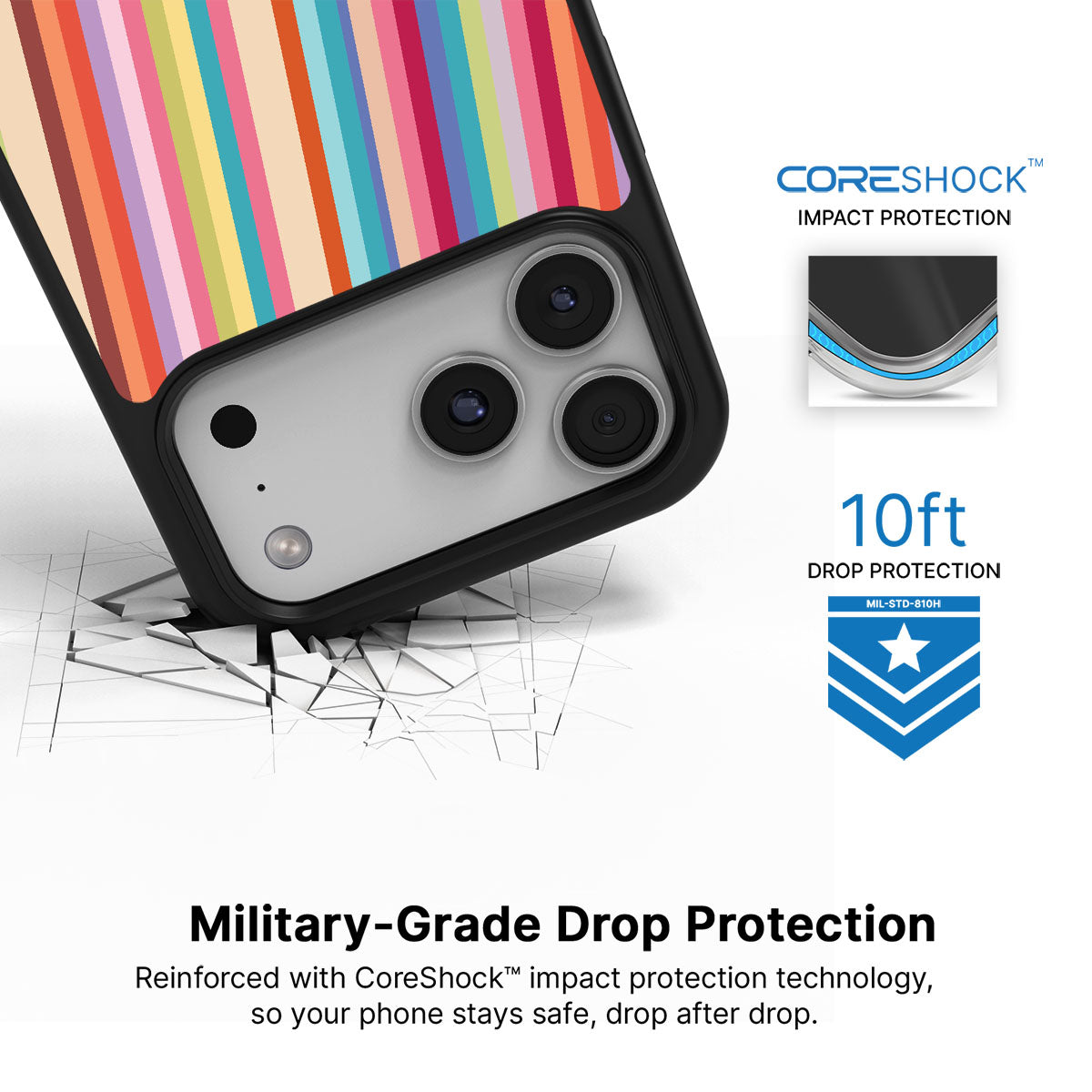 Candy Stripe - iPhone 17 Pro Case #case type_core (magsafe), #case type_core (non magsafe)