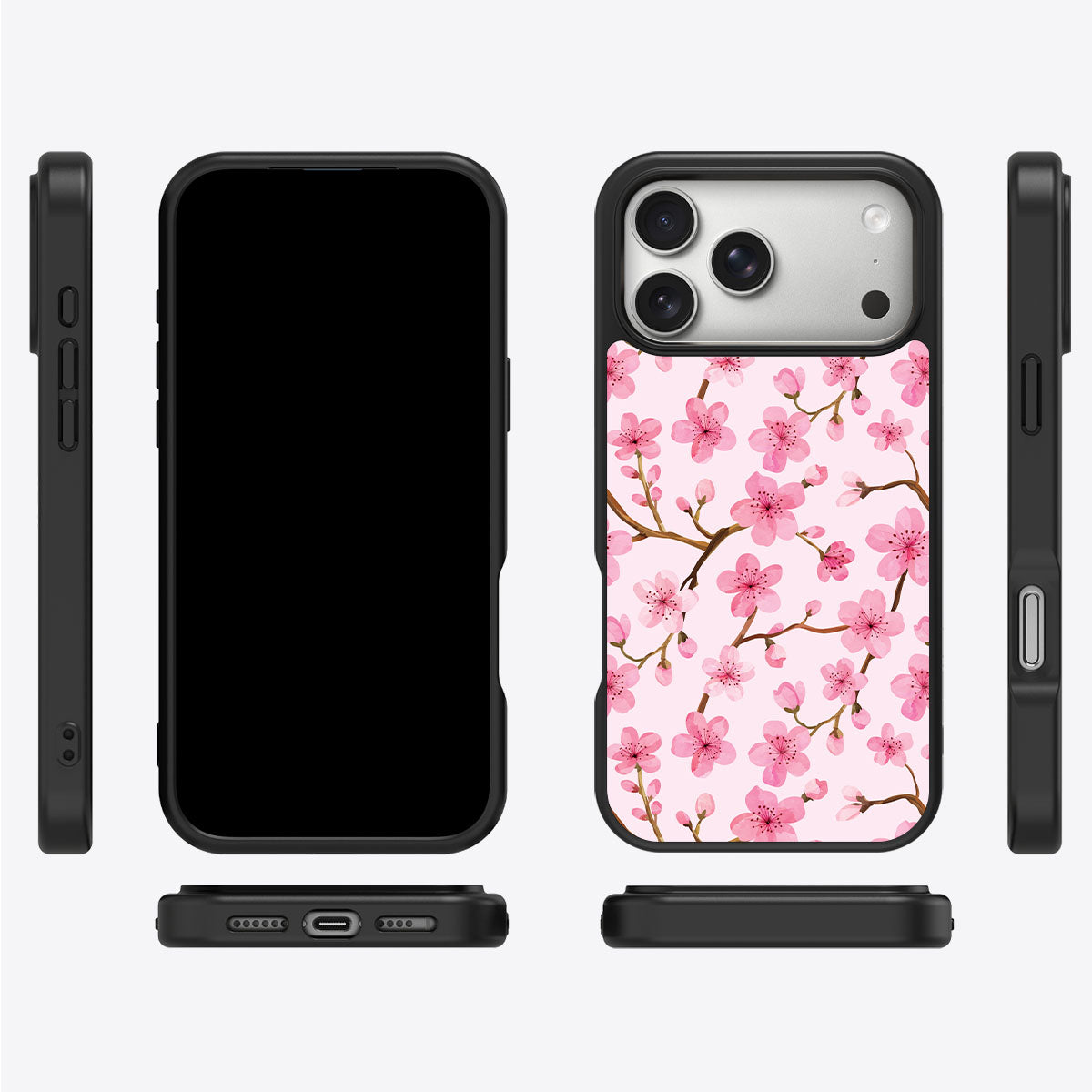 Floral iPhone 17 Pro Case – Cherry Blossom