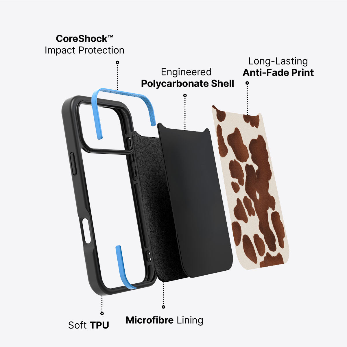 Cocoa Cow - iPhone 17 Pro Case #case type_core (non magsafe)